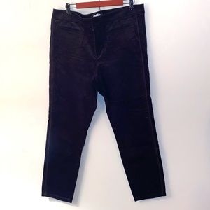 Loft Modern Velvet Tuxedo Pants, Black, SZ 16